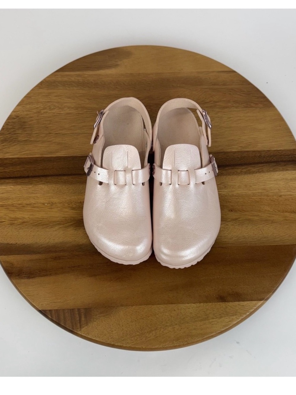 New Big Kids Birkenstock Tokio Kids Birkibuc Pink‎ Slingback Slide Clogs Size 33 - Picture 6 of 7